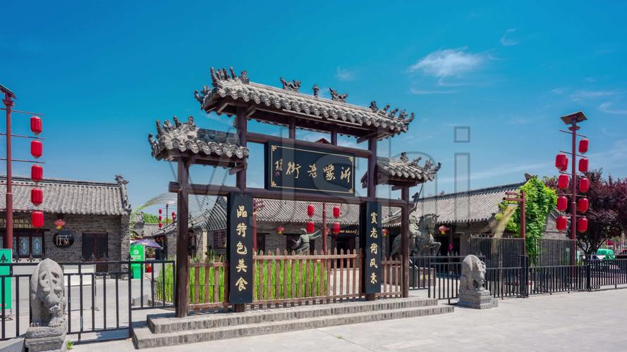 【正版素材】山东临沂兰陵沂蒙老街_3840x2160_高清视频素材下载(编号