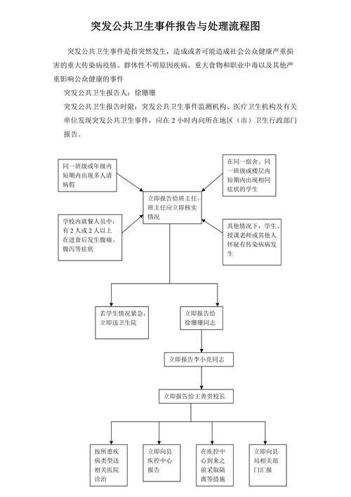 突发公共卫生事件报告与处理流程图