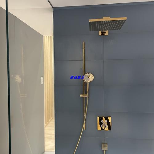 汉斯格雅飞雨e300暗装恒温花洒淋浴奢华金色26239007 26239997