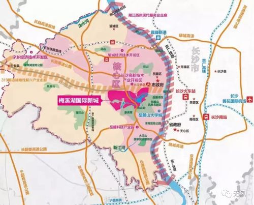 长沙湘江新区规划图