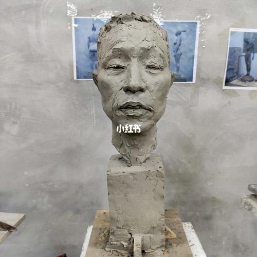 泥塑头像练习_泥塑_雕塑_兴趣爱好_手工