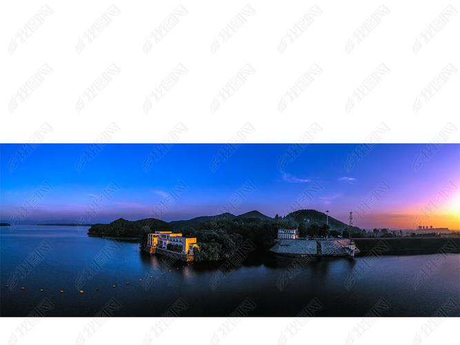 原创宽幅信阳南湾湖晨光美景版权可商用