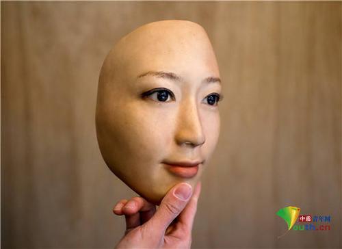 形神逼真日本男子用3d打印人脸面具