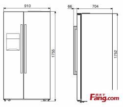 双开门冰箱尺寸