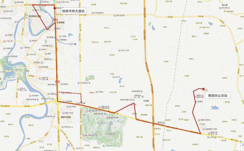 线路走向:雅居乐公交站发出后经麓山大道,和韵南路,万安