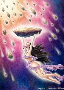 一年级的女娲补天手抄报 一年级的手抄报