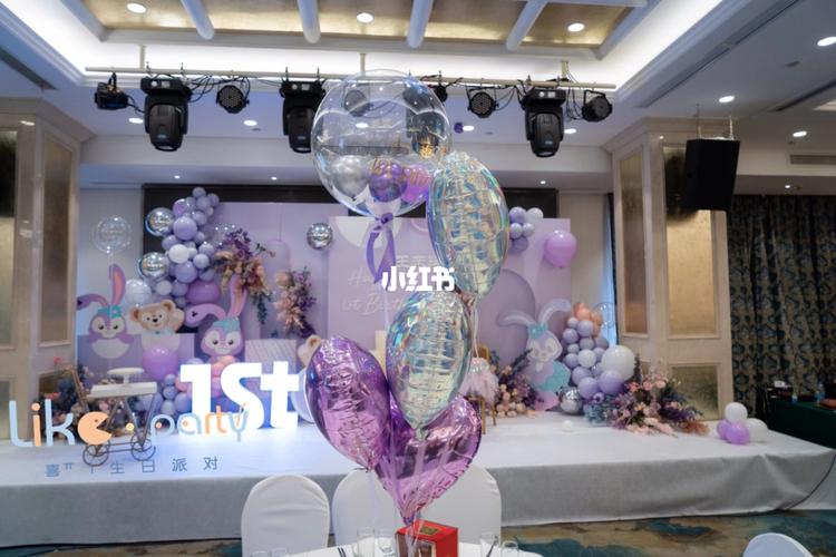 宝宝周岁生日宴星黛露主题宴会厅舞台布置_宝宝周岁_蛋糕_帅哥_摄影师