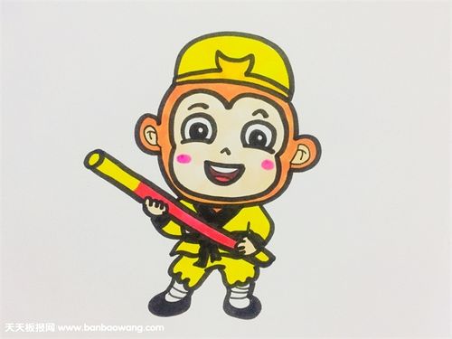 齐天大圣孙悟空简笔画要最帅气的