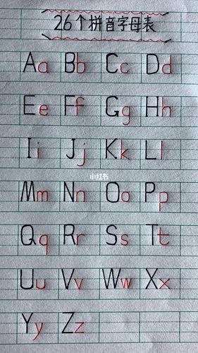 一年级#26个拼音字母表._知识_校园教育