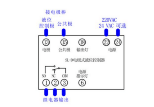 电极式液位开关接线图_电极式液位开关厂家_控制器