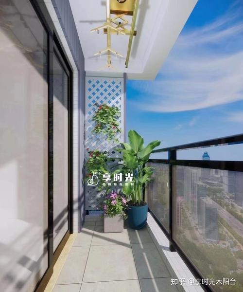 享时光木阳台广州网红小区阳台是业主的世外桃源