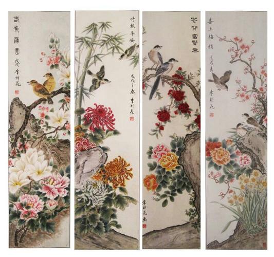 李则花《四季花开》繁花似锦,鸟语花香