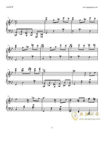 梦中的婚礼诡异版钢琴谱