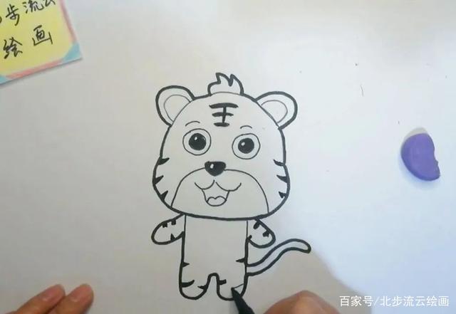 儿童简笔画教程虎年传统节日的了解和绘画步骤