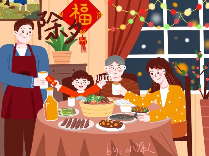 除夕_绘画_文化_绘画