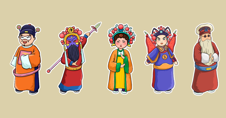 粤剧文创—人物行当形象