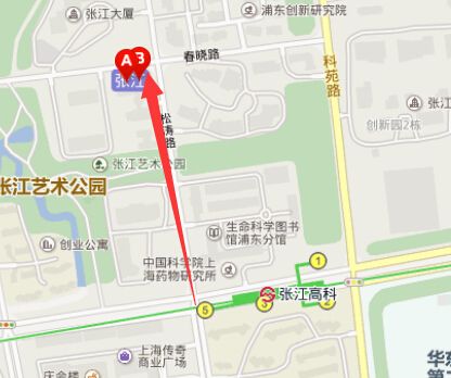 请问坐地铁2号线到张江高科站几号口出来离浦东宁波银行张江支行春晓