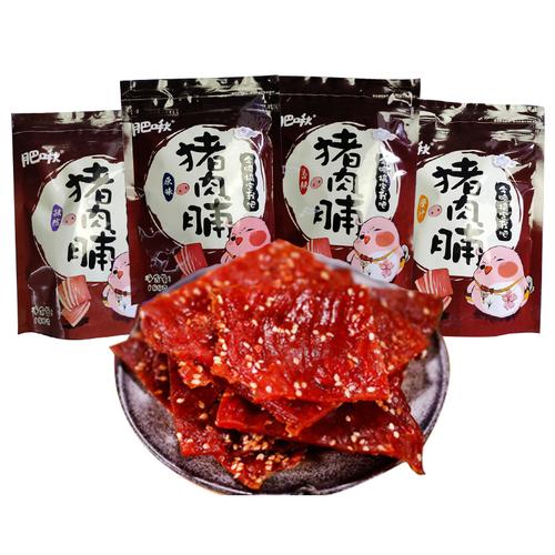 肥啾手撕猪肉脯熟食香辣蜜汁味猪肉铺靖江特产猪肉类