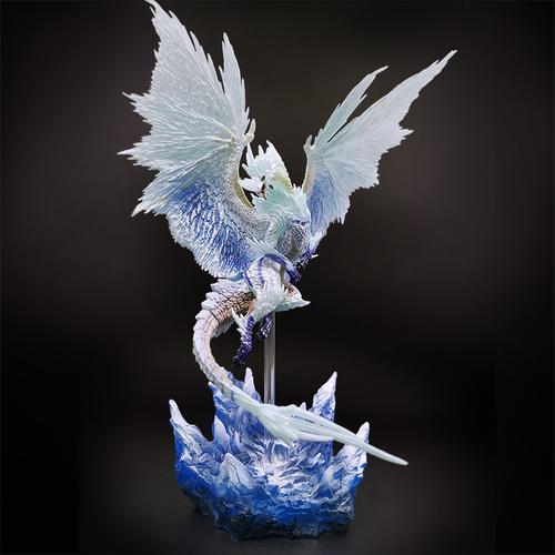 怪物冰原冰咒龙猎人场景gk地台游戏手办底座盒蛋模型