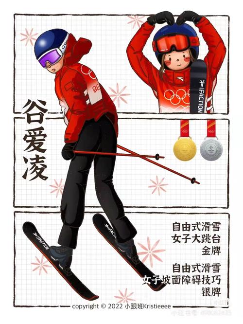 被冬奥会赤膊旗手翻牌她画出的运动员太戳萌点