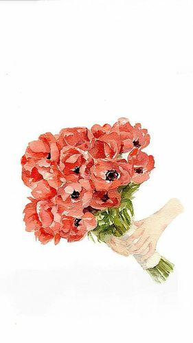 赠人玫瑰之手_经久犹有余香】唯美插画#花卉# | 吴梦竹wumengzhu521