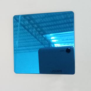 厂家直销镜面板 天蓝 浅蓝色 不锈钢镜面装饰面板 幕墙镜面板价格