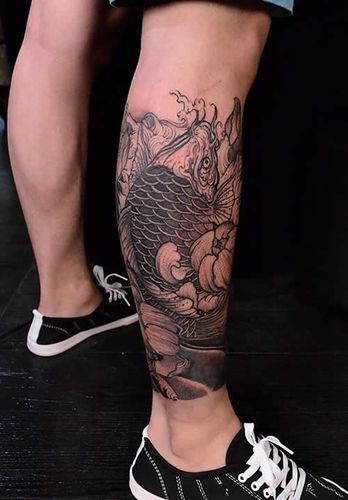 花臂鱼纹身图案大全男 (第1页)