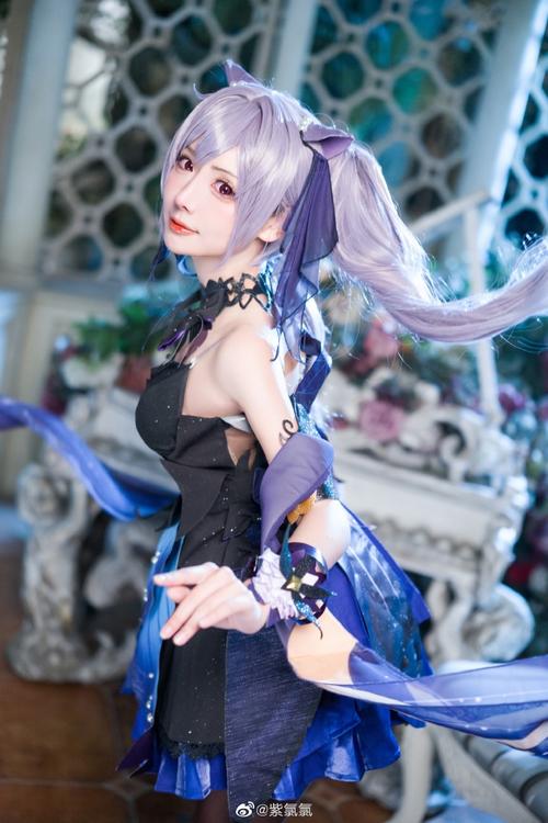新春快乐96  刻晴cos:@紫氯氯 摄影:@网管菌 服装:@cosonsen圣源唐