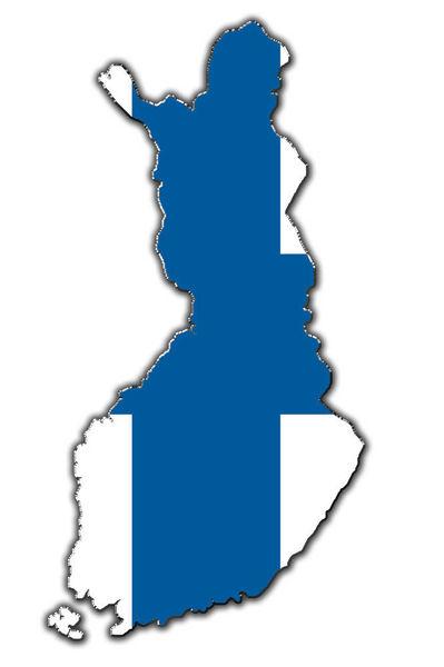 轮廓,地图,芬兰