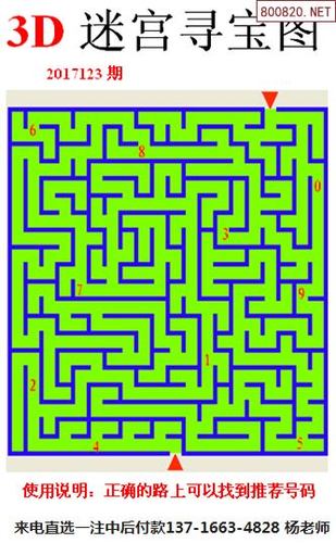 蜂巢图17123期迷宫送胆蜂巢配胆图谜