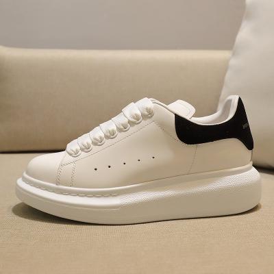 内增高情侣款麦昆百搭小白鞋麦坤女松糕厚底反光休闲鞋袁姗姗同款