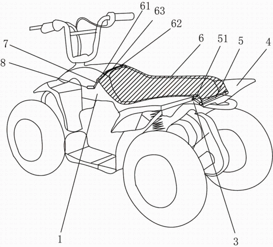 一种座垫防晒的沙滩车的制作方法