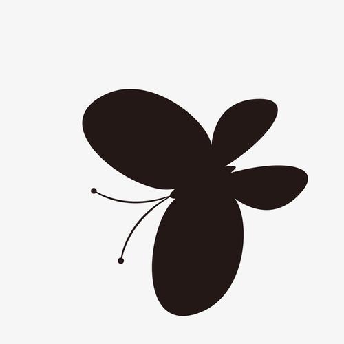 关键词 : 黑色,蝴蝶剪影