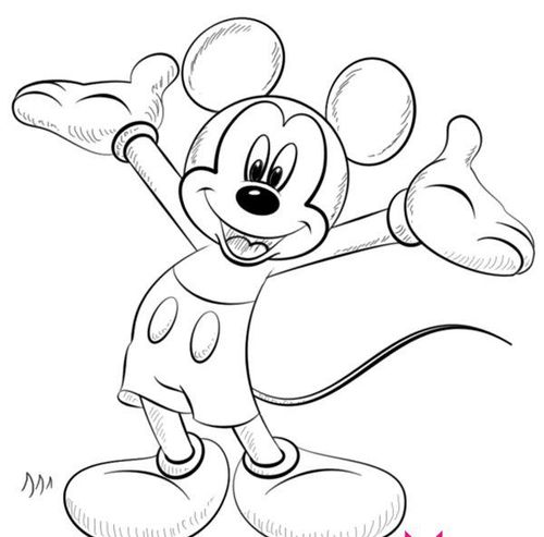 简单的米老鼠简笔画教程