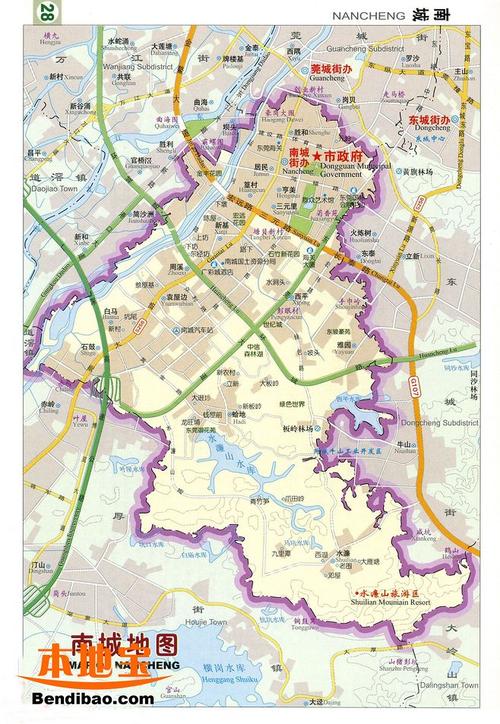 东莞南城地图_广东省东莞市南城地图_东莞本地宝