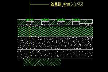 植草砖铺装大样图