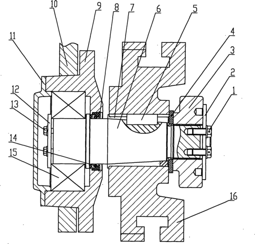 一种应用于曲游梁抽油机上的防脱曲柄销
