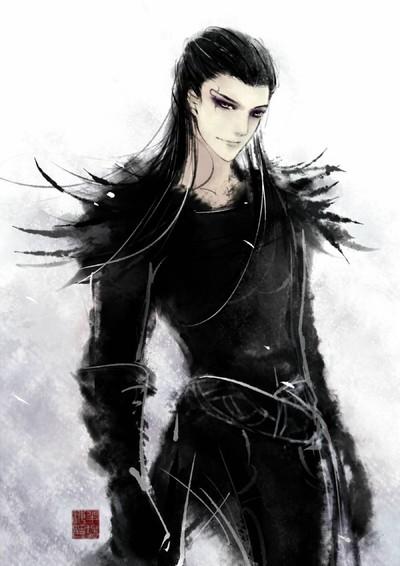 秦时明月墨鸦简笔画