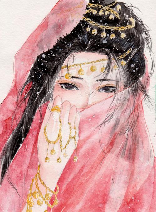 手绘古风美人