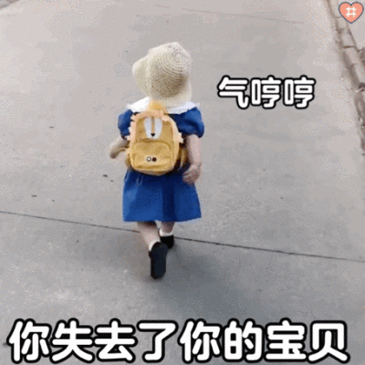 萌娃丸子妹表情包动图