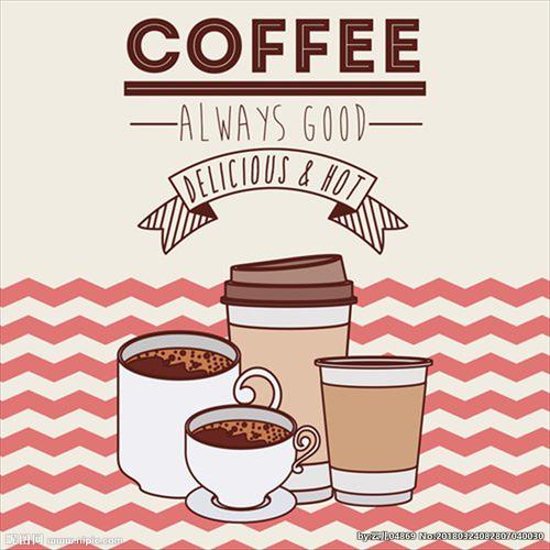 手绘卡通咖啡图片