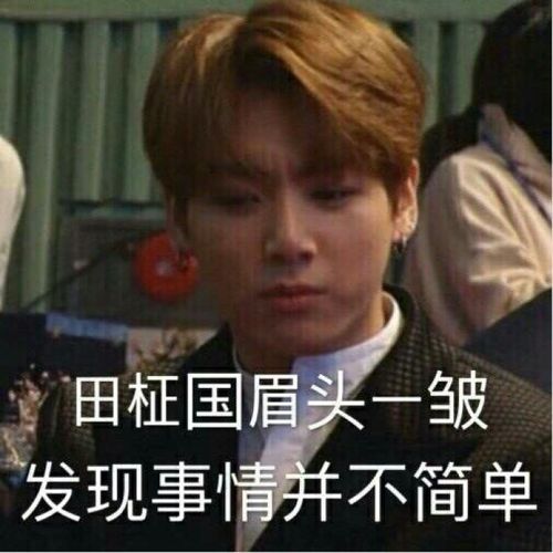 防弹少年团 表情包 田柾国 甜酒果