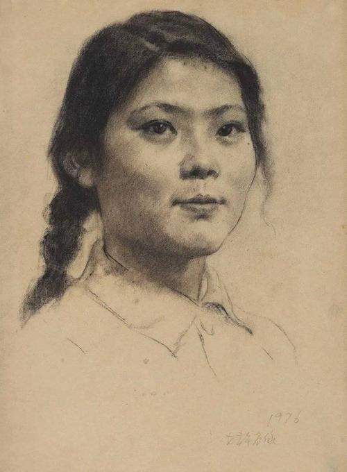 靳尚谊素描肖像作品欣赏