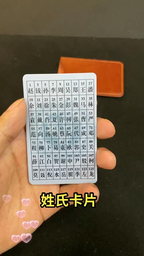 轻知计划姓氏卡片你发现了吗