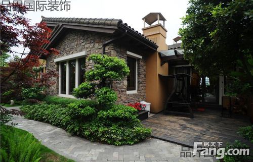 重庆蓝湖郡别墅装修设计,美式风格