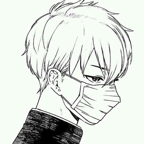 有没有类似这些头像.戴口罩的男生二次元的.越多越好