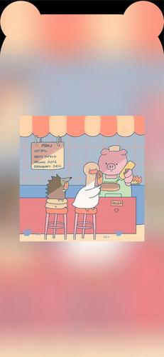 多彩壁纸319期|你们要的iphone刘海壁纸,可爱小耳朵壁纸