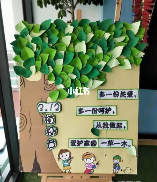 幼儿园植树节展板_幼儿园_幼儿园环创_教育_学前教育
