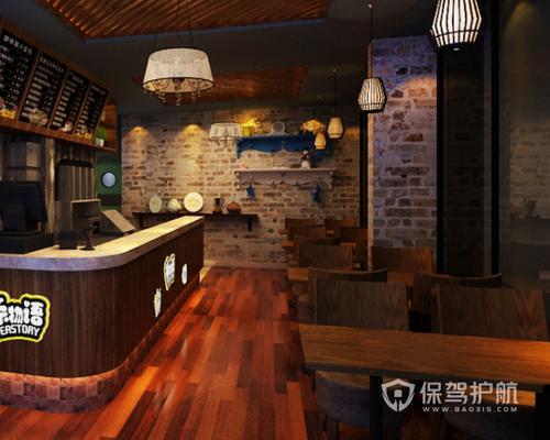 复古风奶茶店装修技巧与效果图奶茶店装修