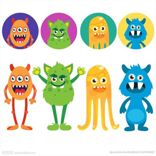 小小达芬奇创意美术兴趣班本周绘画主题《可爱的小怪物》